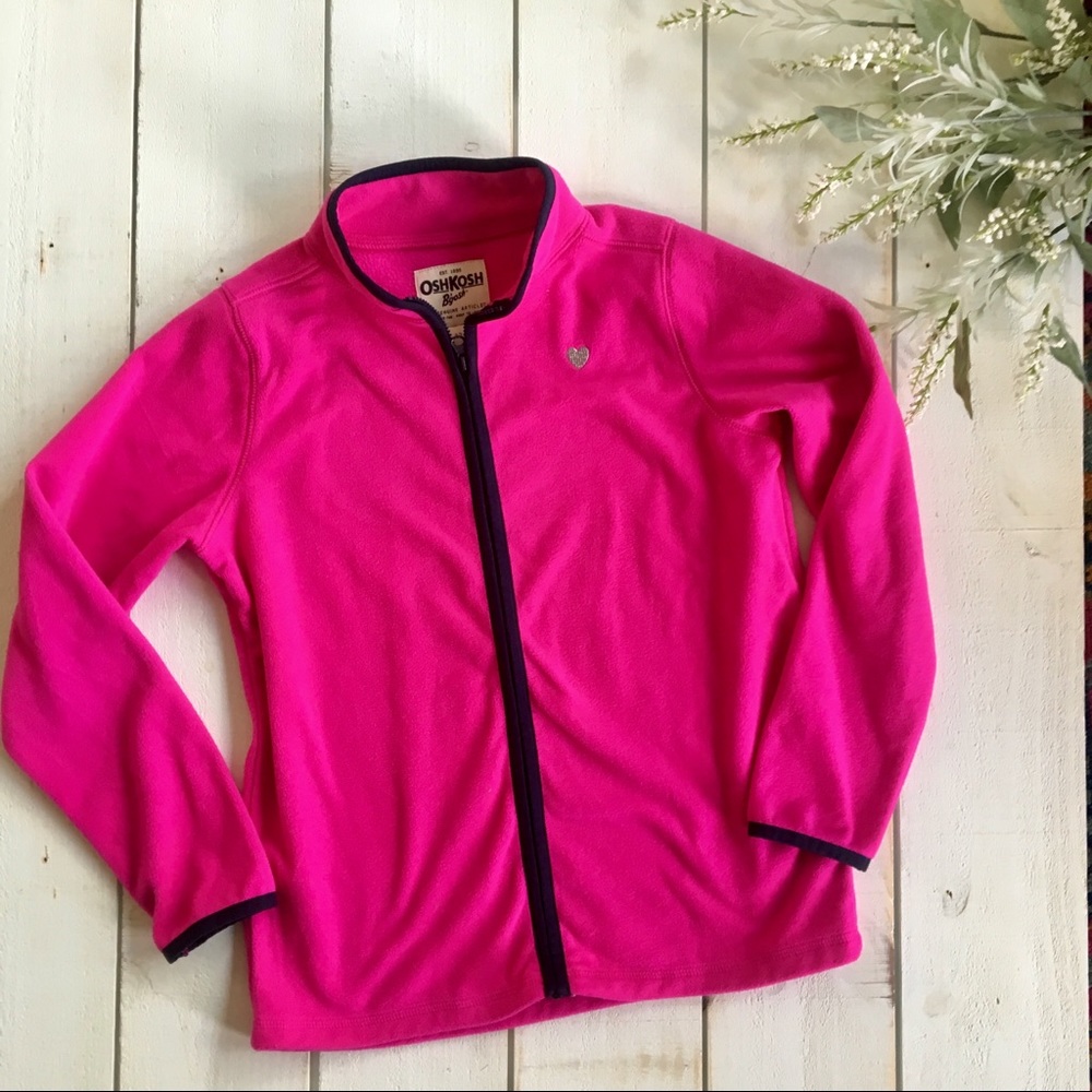 Osh kosh girls 12 zip up fleece